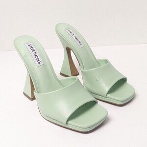 Steve Madden Lipa Heeled Sandals, Mint Green, Women's 7.5 M